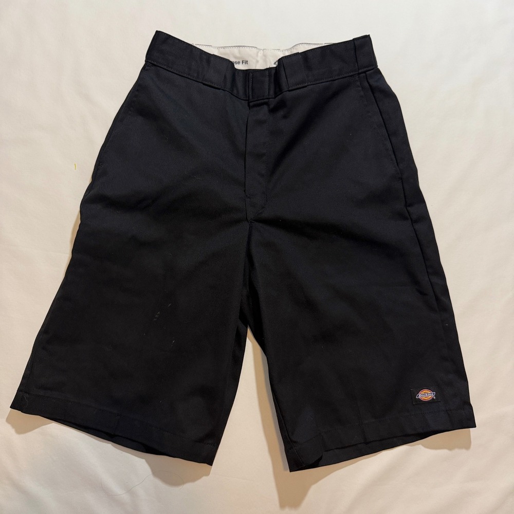 Dickies Work Shorts Mens 31 Black Loose Fit Multi-Pocket Twill D42283BLK